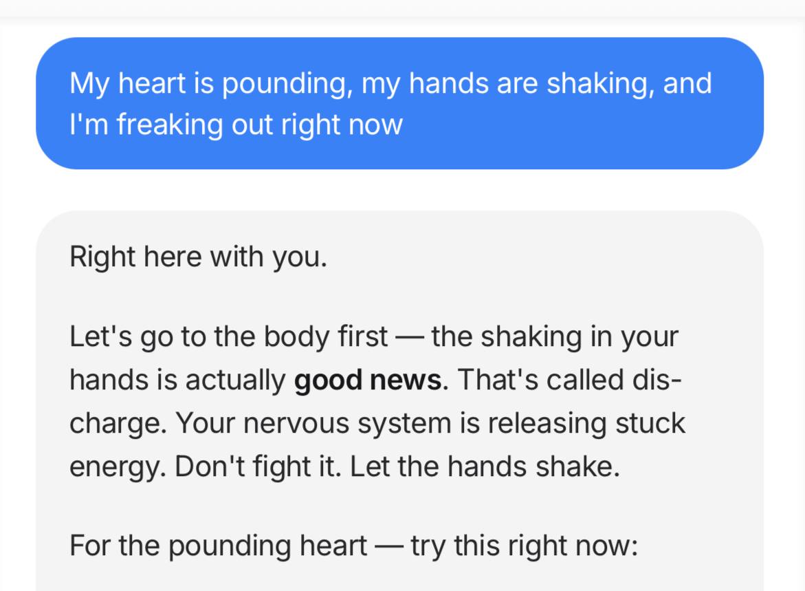 During moments of anxiety
